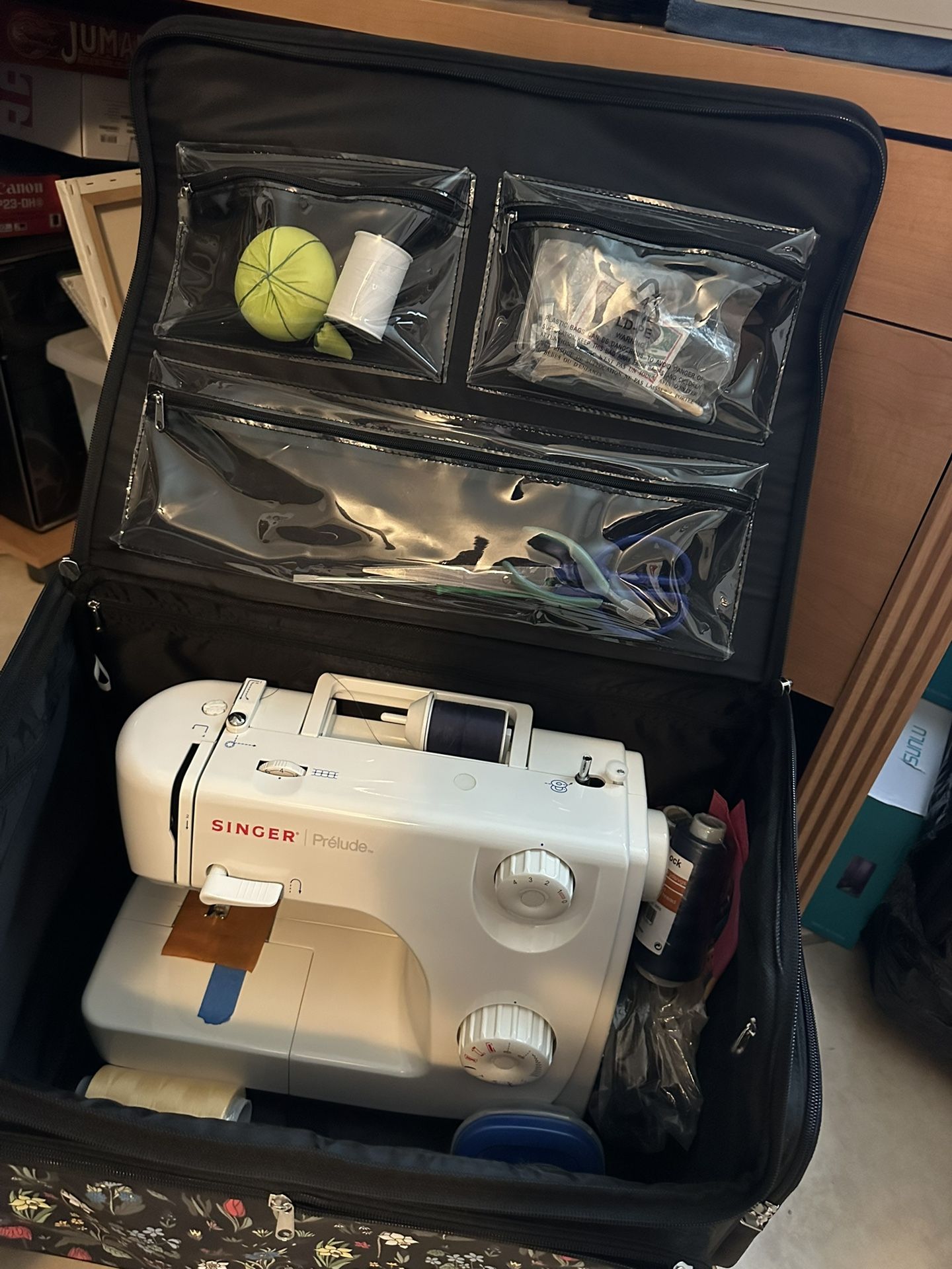 Singer Sewing Machine And Bag