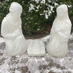 Mary Joseph & Baby Jesus Blow Molds