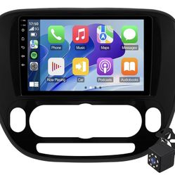 9 Inch Linux Touchscreen Car Radio Stereo for Kia Soul 2014-2019 with CarPlay/Android Auto Car Radio, Support Bluetooth,Backup Camera,SWC,FM Radio,Dua