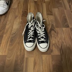 BRAND NEW BLACK CHUCK TAYLOR CONVERSE SZ 10.5 No BOX 