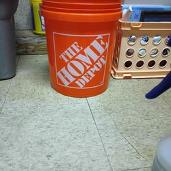 Home Depot bucket & 2 Commercial Spray Bottles