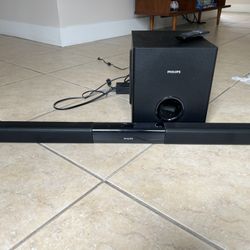 Philips Sound Bar With Wireless Subwoofer 