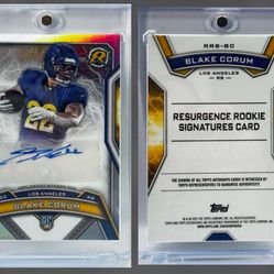 2024 Topps Resurgence - Blake Corum - Resurgence Rookie Signatures