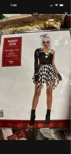 Halloween Costome Naughty Jester Small New