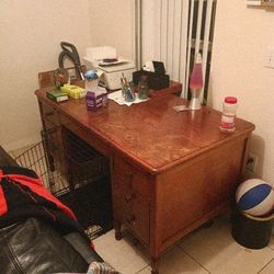 Heavy Wooden Desk Free To Take