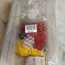 Red Yellow and Black Balloon Stand Centerpiece Table Decorations for Mouse Birthday Movie Night Party Decorations(Red yellow black set4