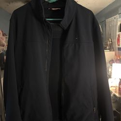 Tommy Hilfiger Jacket - Dark Blue Mens Size Medium