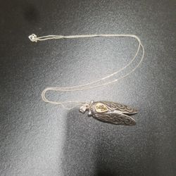 Look Sterling  silver cacada  necklace