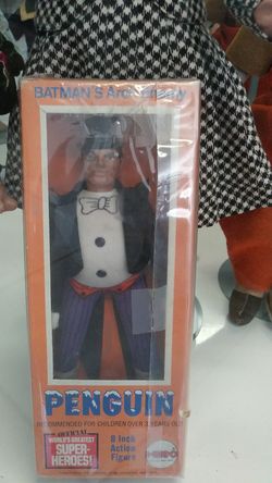 1973 mego penguin in og box never opened..rare toy