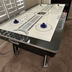 NHL Hover Hockey Featuring Glaze Tech Air Hockey And Ping Pong Table With Protective Cover