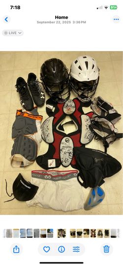 Lacrosse equipment, $150 for all