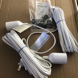 2 Pack  OVERHEAD LIGHT 24 FOOT LONG SWITCHED CORD SET  