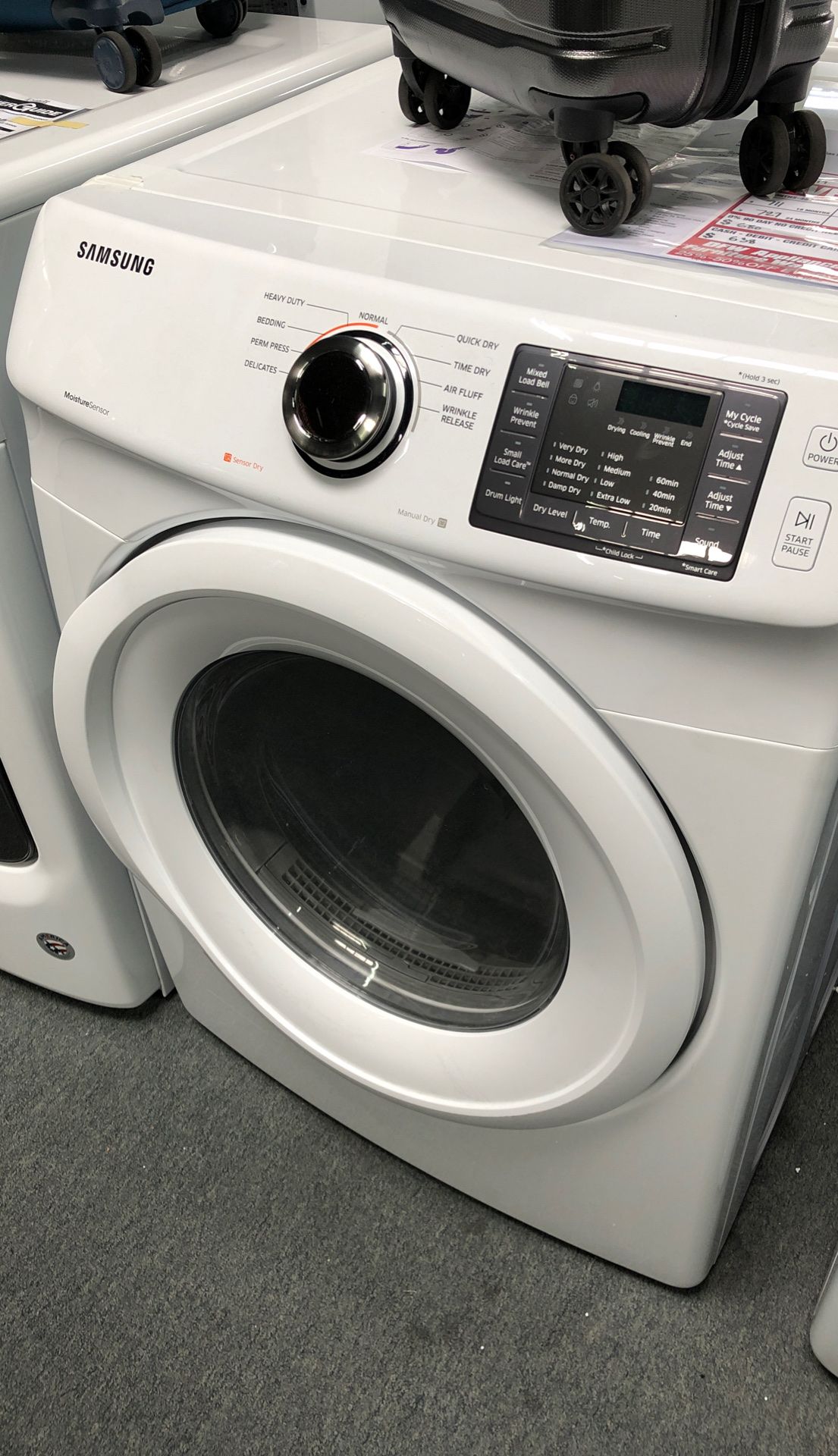 Dryer gas Front load Samsung original price $899 our price $599 washer available too