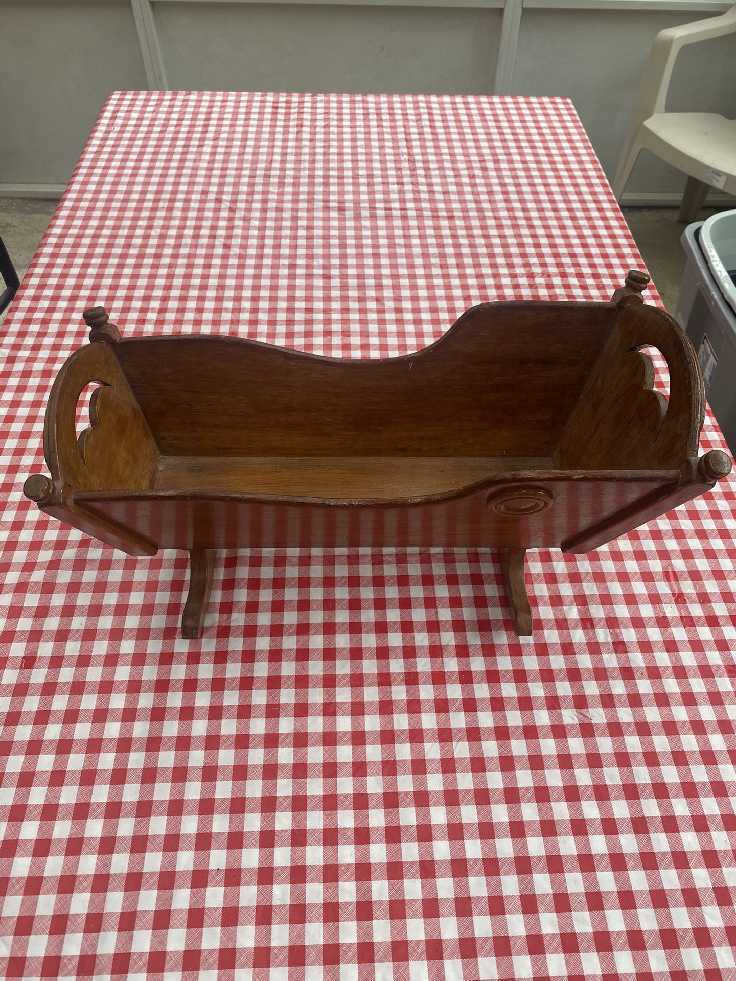 20x12x10” Antique Wooden Cradle - Compare @$200