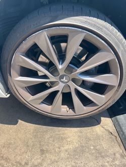21in twin turbine Tesla model s rims wheels