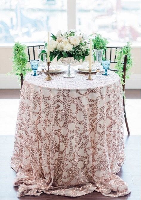 Sequins Tablecloth for wedding / party / event