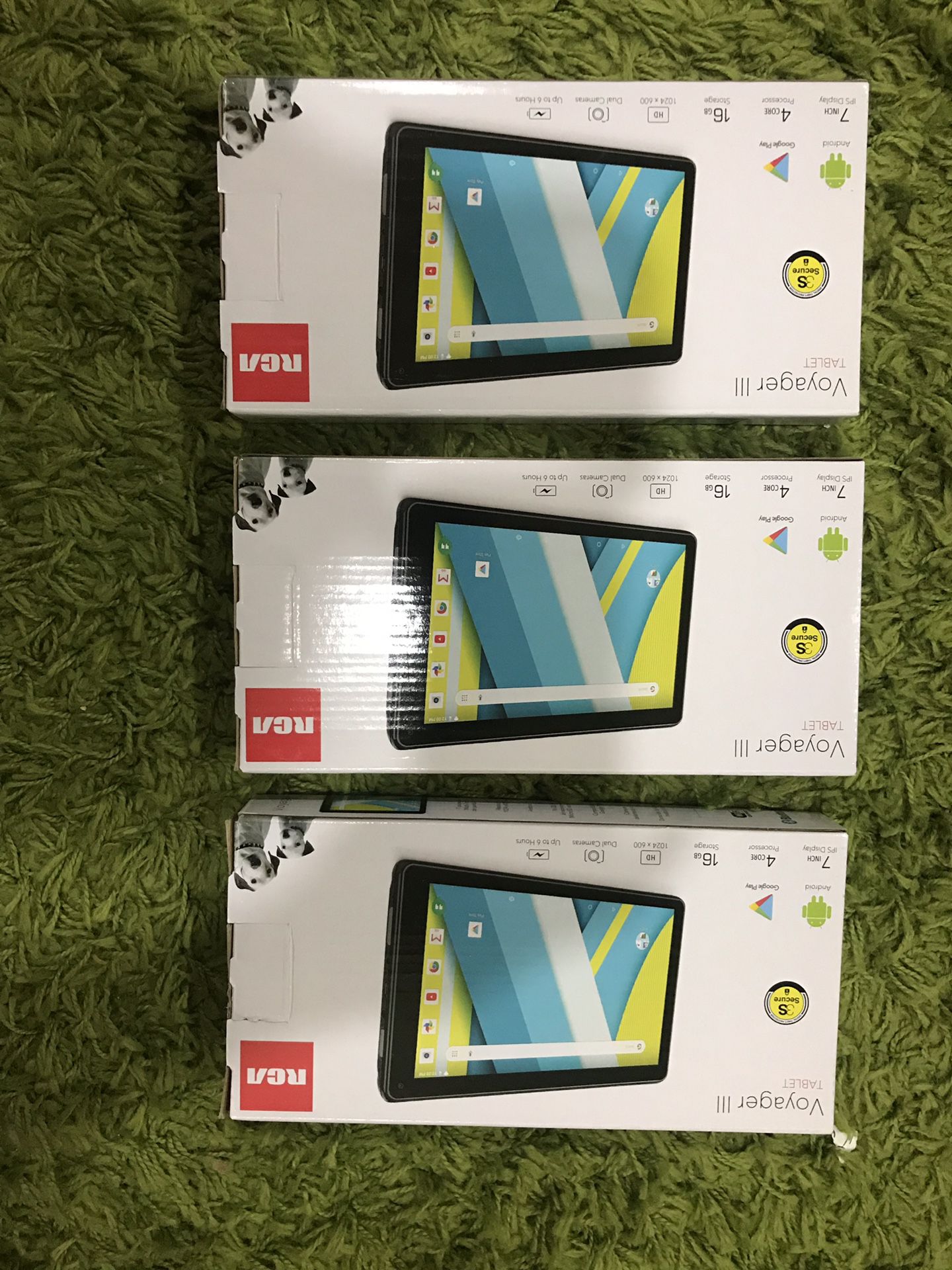 RCA 7” Quad core Android Tablet - 16GB - 3 Tablets