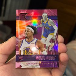 2021-22 Chronicles Essentials Moses Moody Pink #319 Rookie RC Warriors