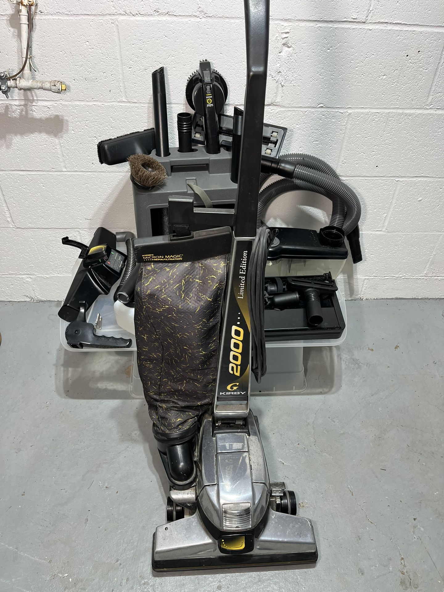 KIRBY is G2000, Limited Edition Upright Vacuum Cleaner Model G6D with attachments