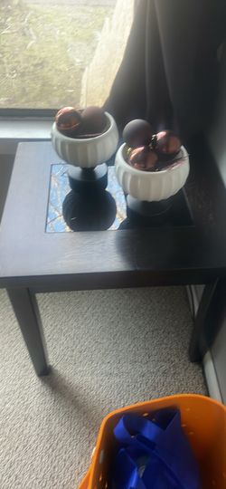 With Glass Centerpiece, Great Condition, It’s A Dark, Brown, Or Black. East Haven.