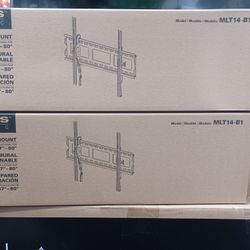 Tilted Wallmount Brackets. 37" Up To 82" Led Tvs. Wholesale Prices AVAILABLE