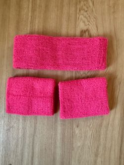 Pink Wristband and Headband