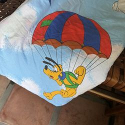 Vintage Disney Mickey Air Mobile Double Top Sheet 