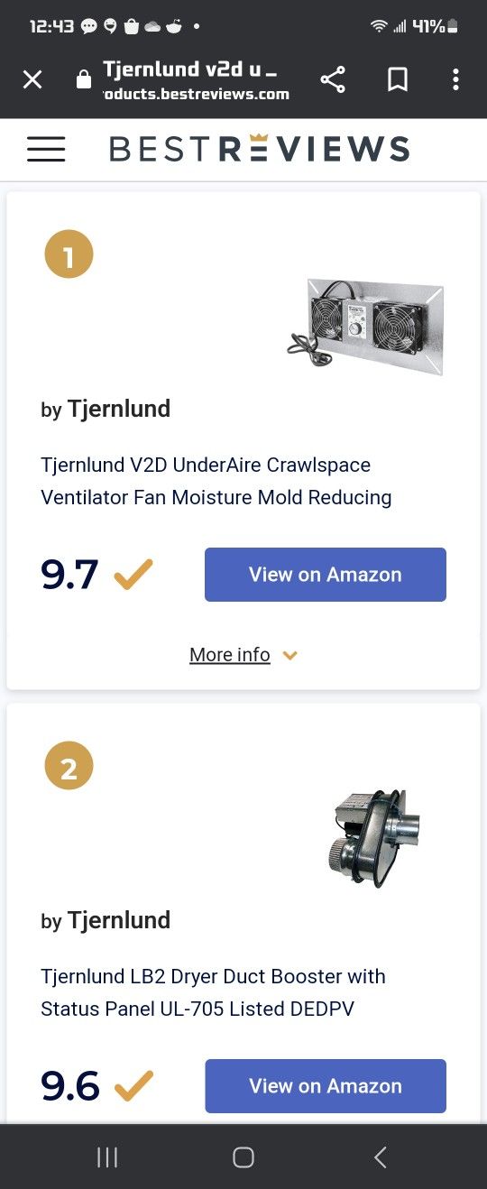 Tjernlund LB2 Dryer Duct Booster with Status Panel UL-705 Listed DEDPV by Tjernlund - 1