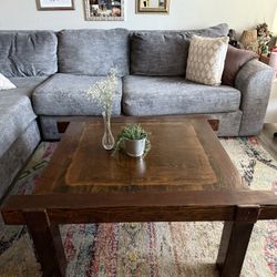 Handcrafted Wood Coffee Table
