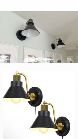 Black And Gold Wall Sconce