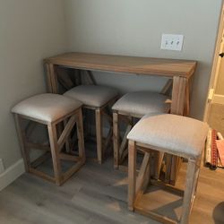 Salida 5 Piece Couter Height Breakfast Nook Dining Set 
