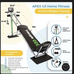 Total Gym  Apex G5 With Attachments