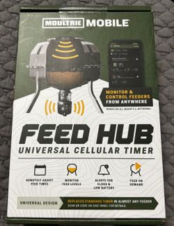 Moultrie Mobile Feed Hub Universal Cellular Timer Feed New