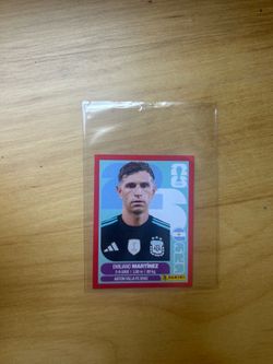 2026  Emiliano Martinez Panini Sticker Collection Red Sticker Arg 2