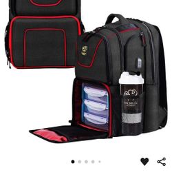 Meal Prep Backpack,Insulated Cooler Lunch Backpack with Computer Compartment,Hiking Picnic Cooler Backpack For Men and Women