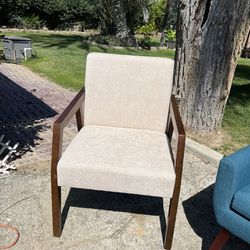 Wooden arm, accent chair and $99 each brand new