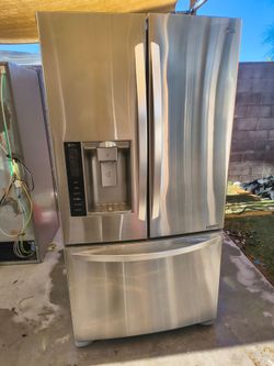 LG Refrigerator stainless steel 3 door