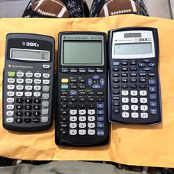 Calculator  TI 30Xa , TI-83 Plus,  TI-30XIIS