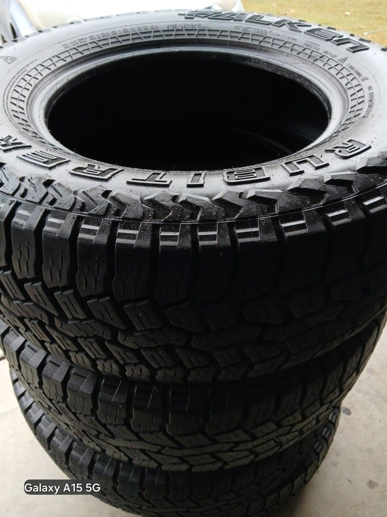 4 LT 275 70 18 Falken Tires