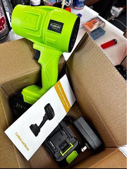 Yunxi 21V Cordless Leaf Blower with Battery and Charger
