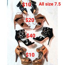 Size 7.5 Heels I.N.C Sam Edelman Zara Fergie