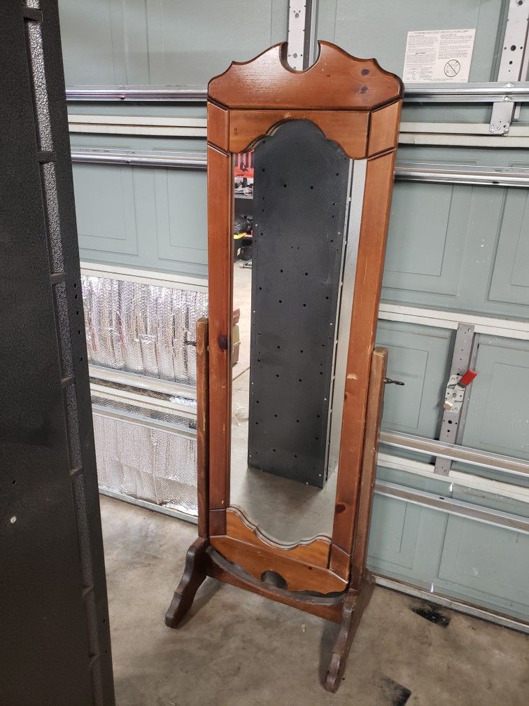 Antique Cheval Mirror