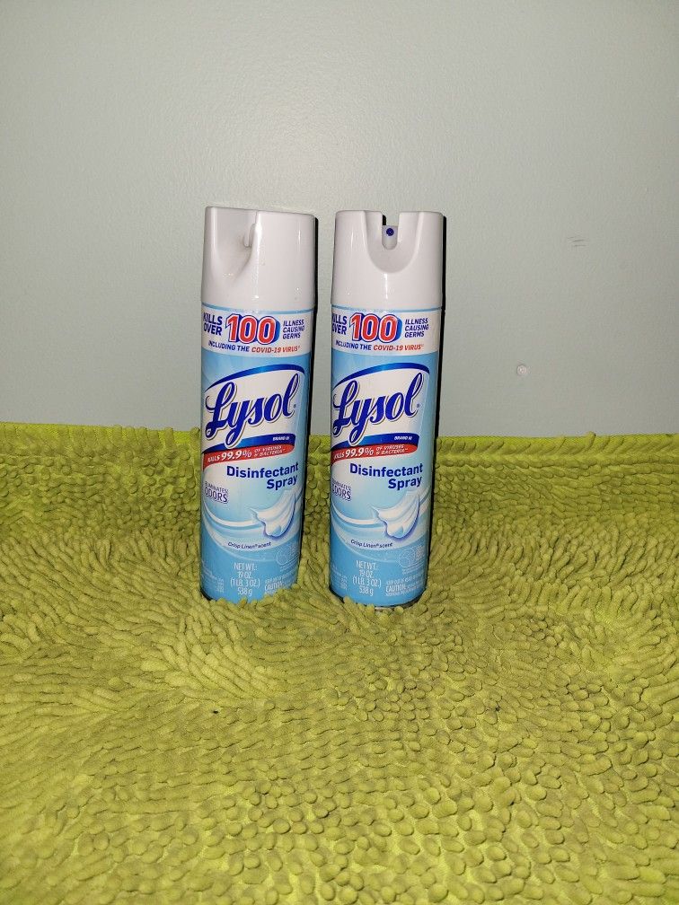 2 Lysol 19oz Eliminates Odor