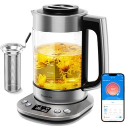 GoveeLife Smart Electric Kettle, Tea Infuser for Loose Leaf, 1.7L Silver
Electric Tea Kettle