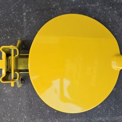 2005-2009 Ford Mustang OEM Fuel Door Screaming Yellow - Factory Original Hinge Assembly