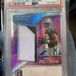 2018 Panini Spectra Dj Moore Jersey/auto #3/15