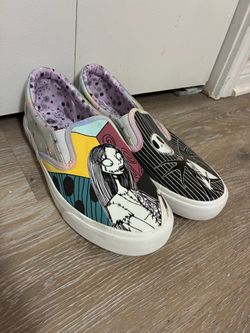 Size: 6.5 Nightmare Before Christmas slip-ons
