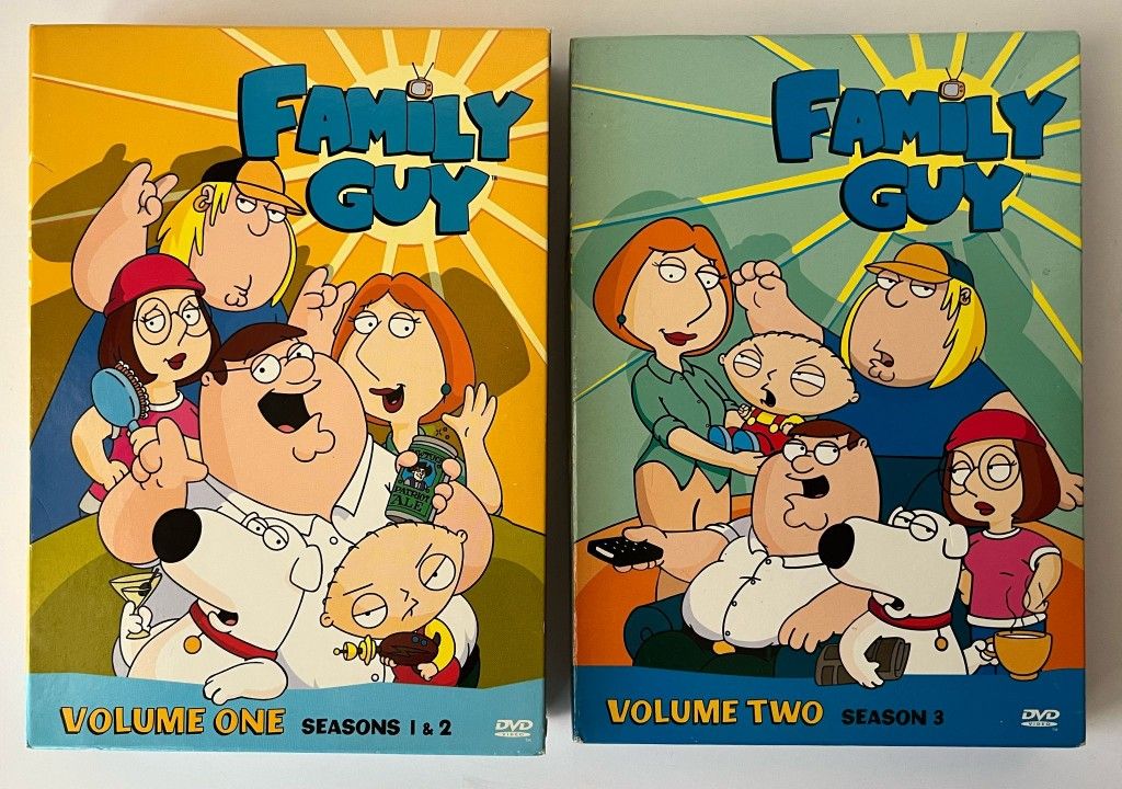 Lot of 2 Family Guy Volume 1 & 2: Season 1,2 & 3 (DVD 7-disc)