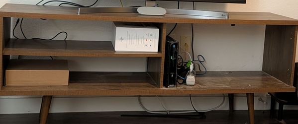 Basic wooden TV stand/console