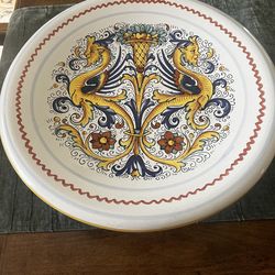 Deruta pedestal dish